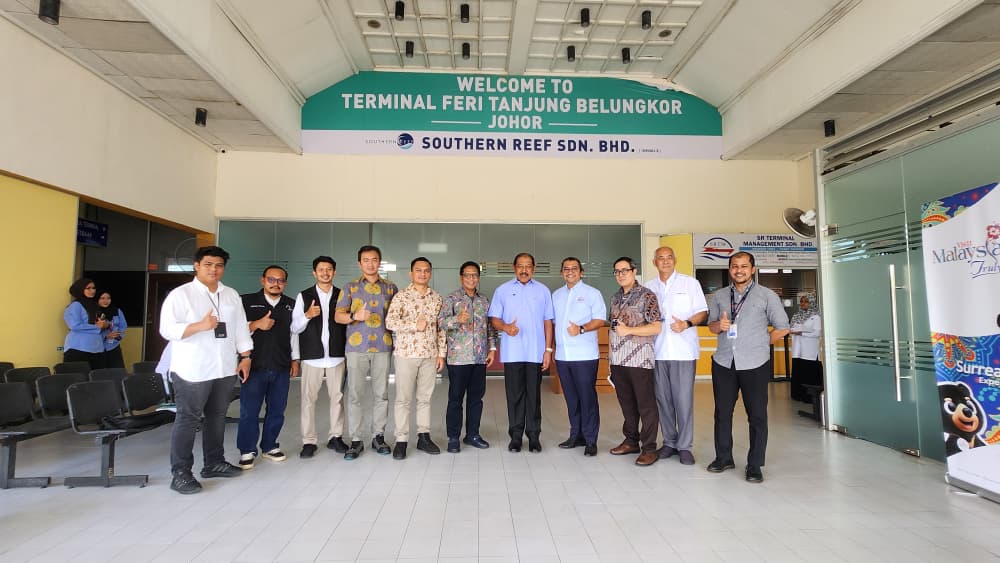 SITE VISIT FROM ASDP INDONESIA FERRY (PERSERO) WITH REPRESENTATIVES FROM THE CONSULATE GENERAL OF THE REPUBLIC OF INDONESIA IN JOHOR BARU TO TANJUNG BELUNGKOR FERRY TERMINAL ON 25TH SEPTEMBER 2025